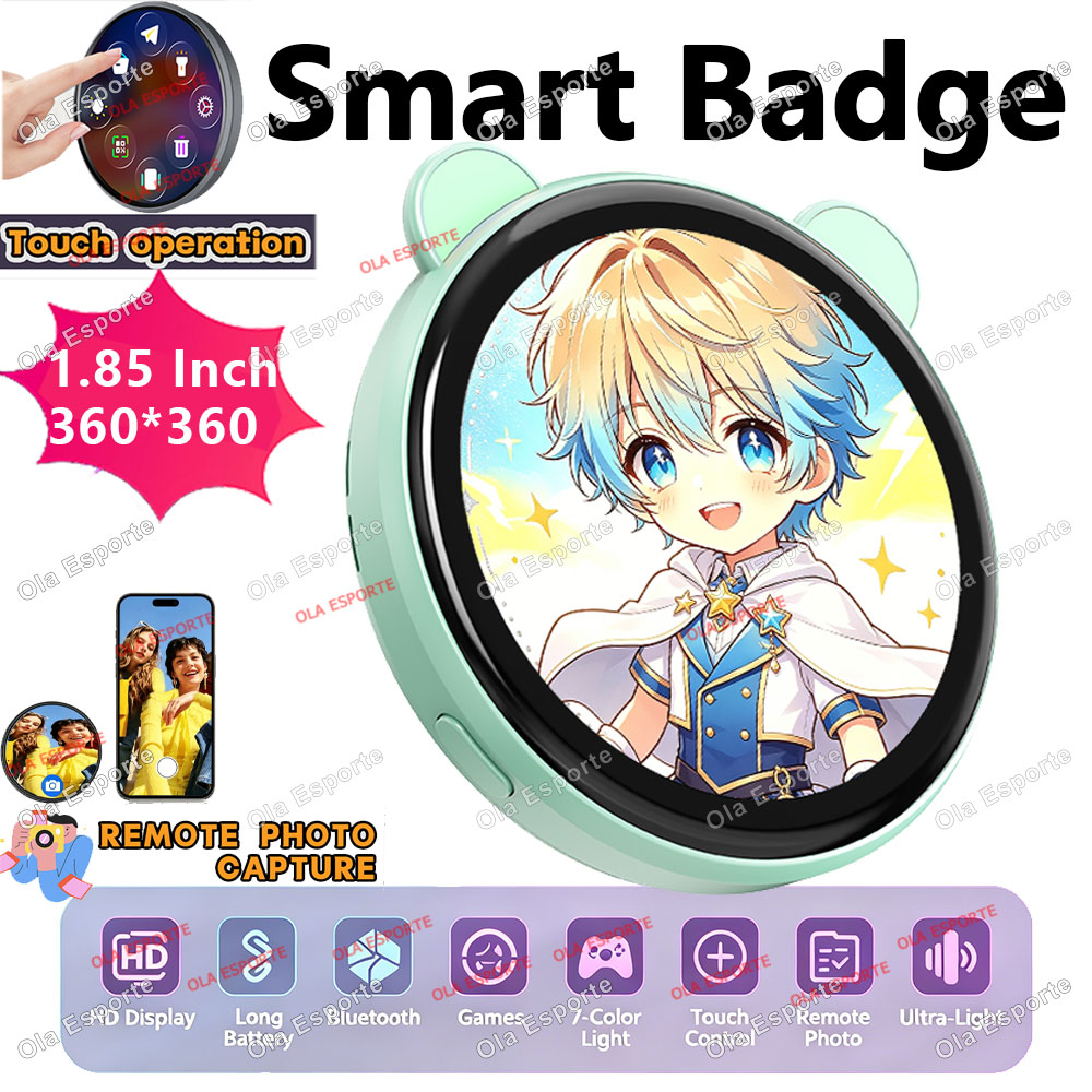 Smart Home Icon - Anime E-Badge Display Pin 1.85Inch Touch