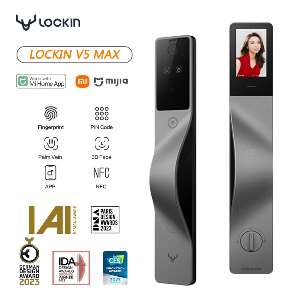 Smart Home Camera - Lockin V5 Max 3D Face Recognition