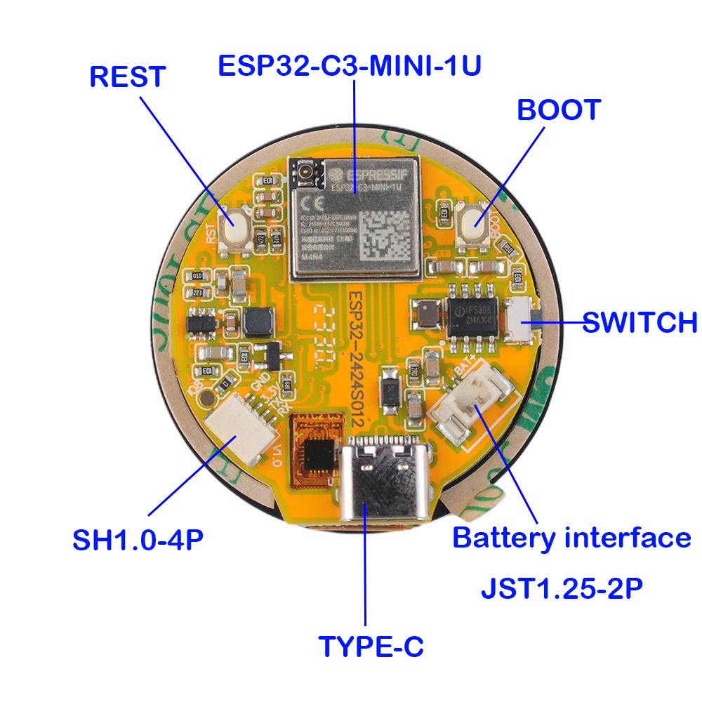 ESP32 Display 1.28 inch ESP32- - Smart Home Certification ulasan dan harga
