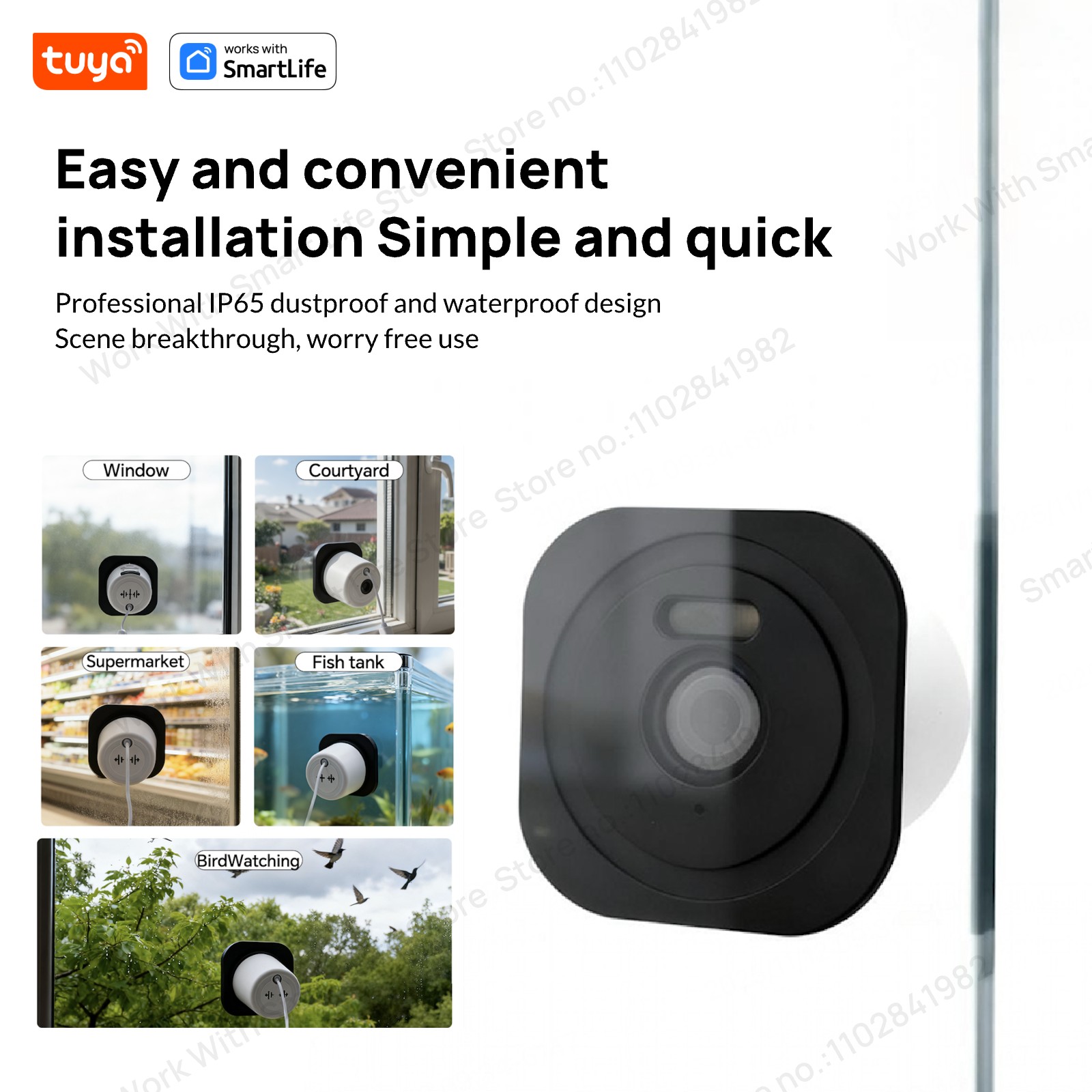 3MP 2K Tuya Window Camera,2.4G - Smart Home Battery Camera Ezviz ulasan dan harga