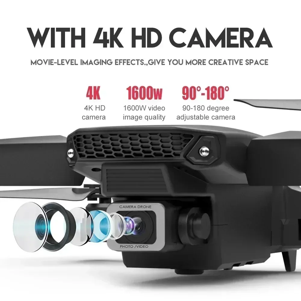 E88 Pro WIFI FPV Drone Wide An - Smart Home Camera ulasan dan harga