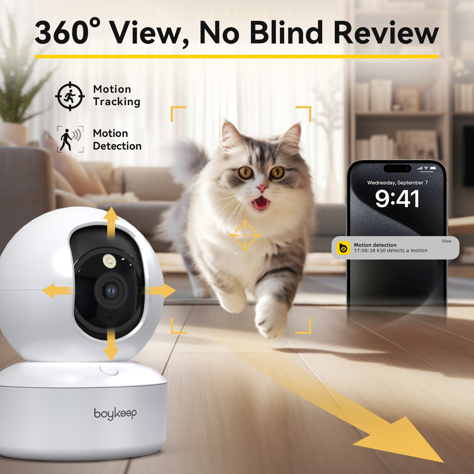 Boykeep 2K Pet Dog Camera with - Smart Home Ezviz ulasan dan harga