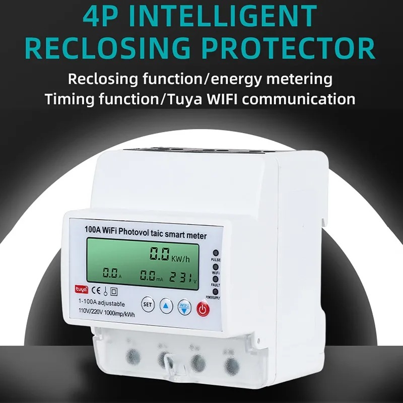 4P 1-100A WiFi Photovoltaic Sm - Smart Home Certification ulasan dan harga