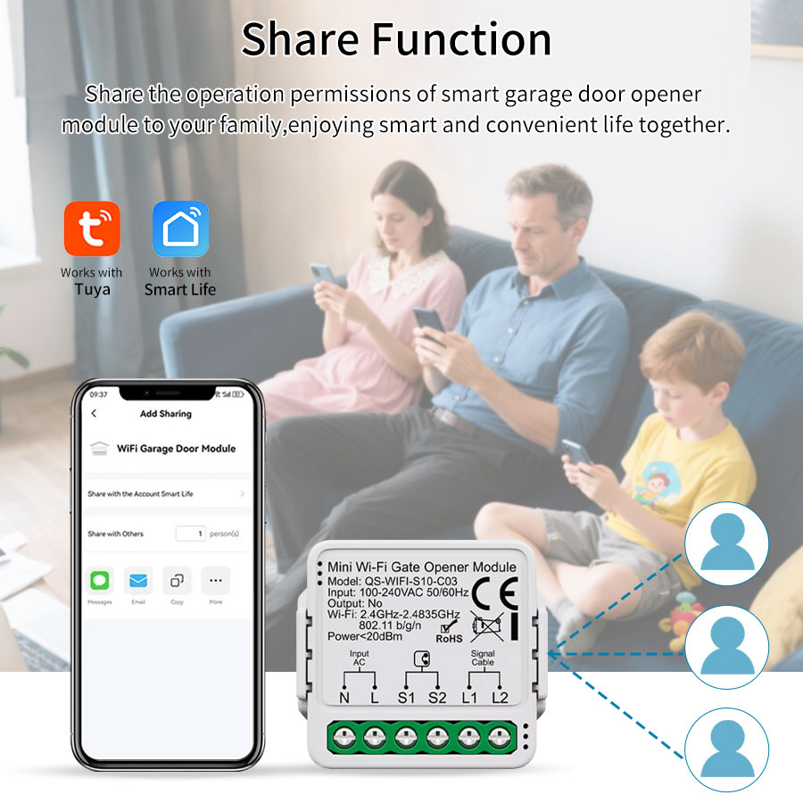 Tuya Smart WiFi or Zigbee Gara - Smart Home Villa ulasan dan harga