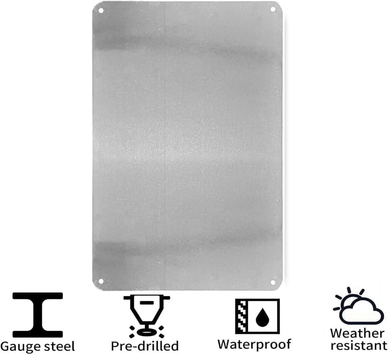 Vintage Metal Aluminum Sign wi - Smart Home Icon ulasan dan harga