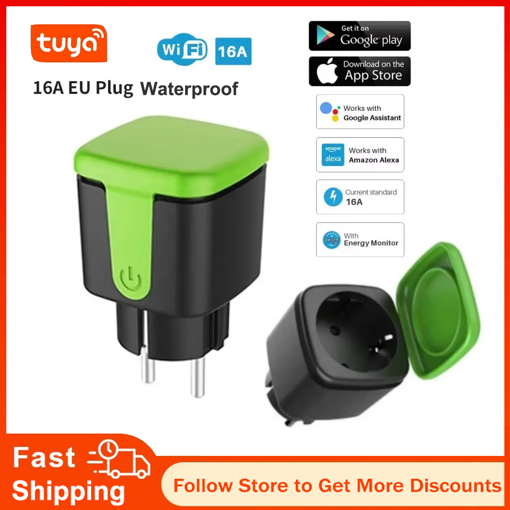 Tuya EU 16A WiFi Smart Waterpr - Smart Home Remote ulasan dan harga