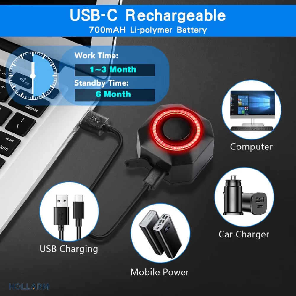 Hollarm Smart Bike Taillight A - Smart Home Hub Matter ulasan dan harga