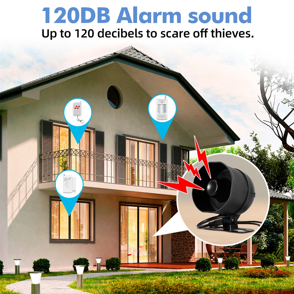 KERUI 120db Tuya Smart WiFi Lo - Smart Home Speaker ulasan dan harga