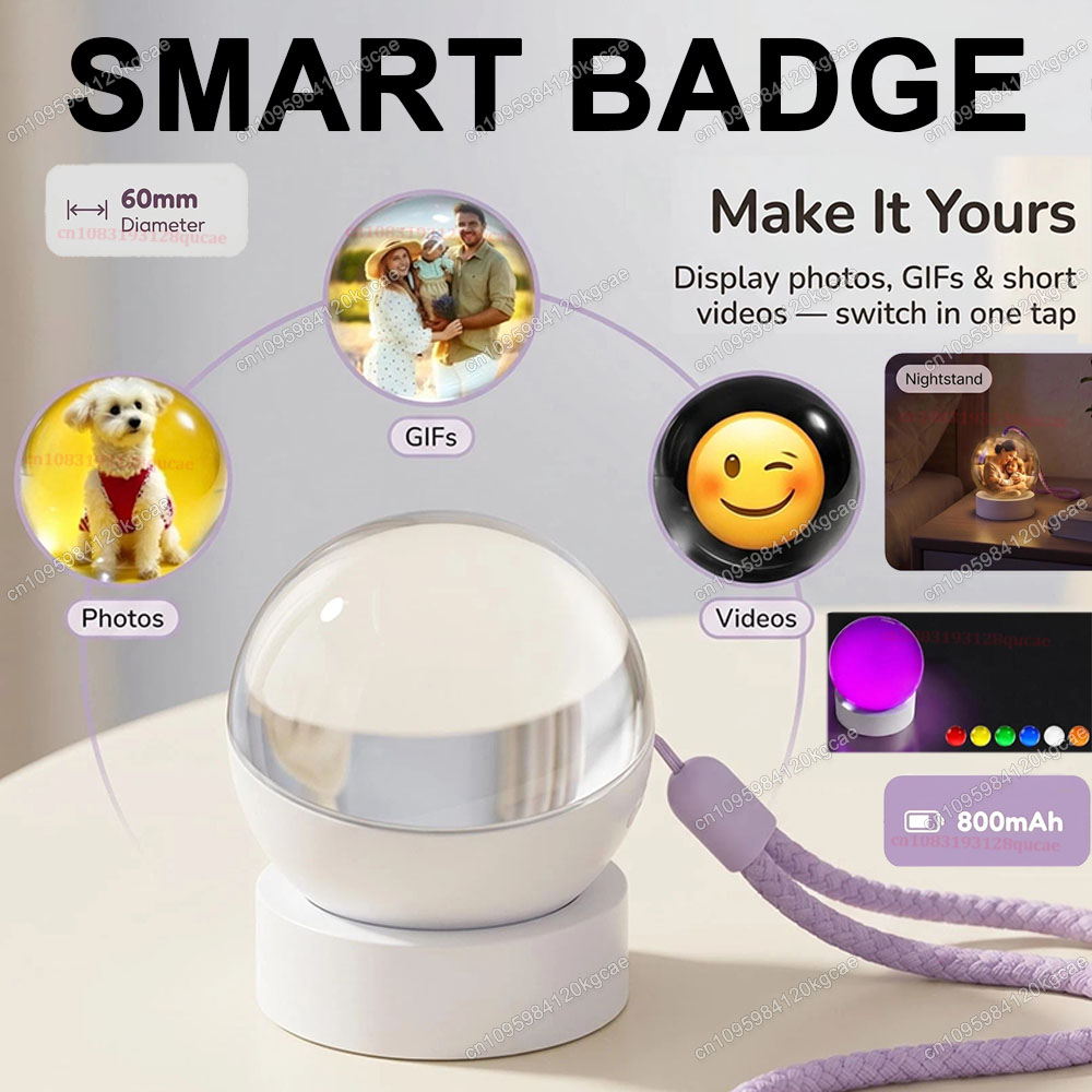3D Video Crystal Ball E-Badge  - Smart Home Icon ulasan dan harga
