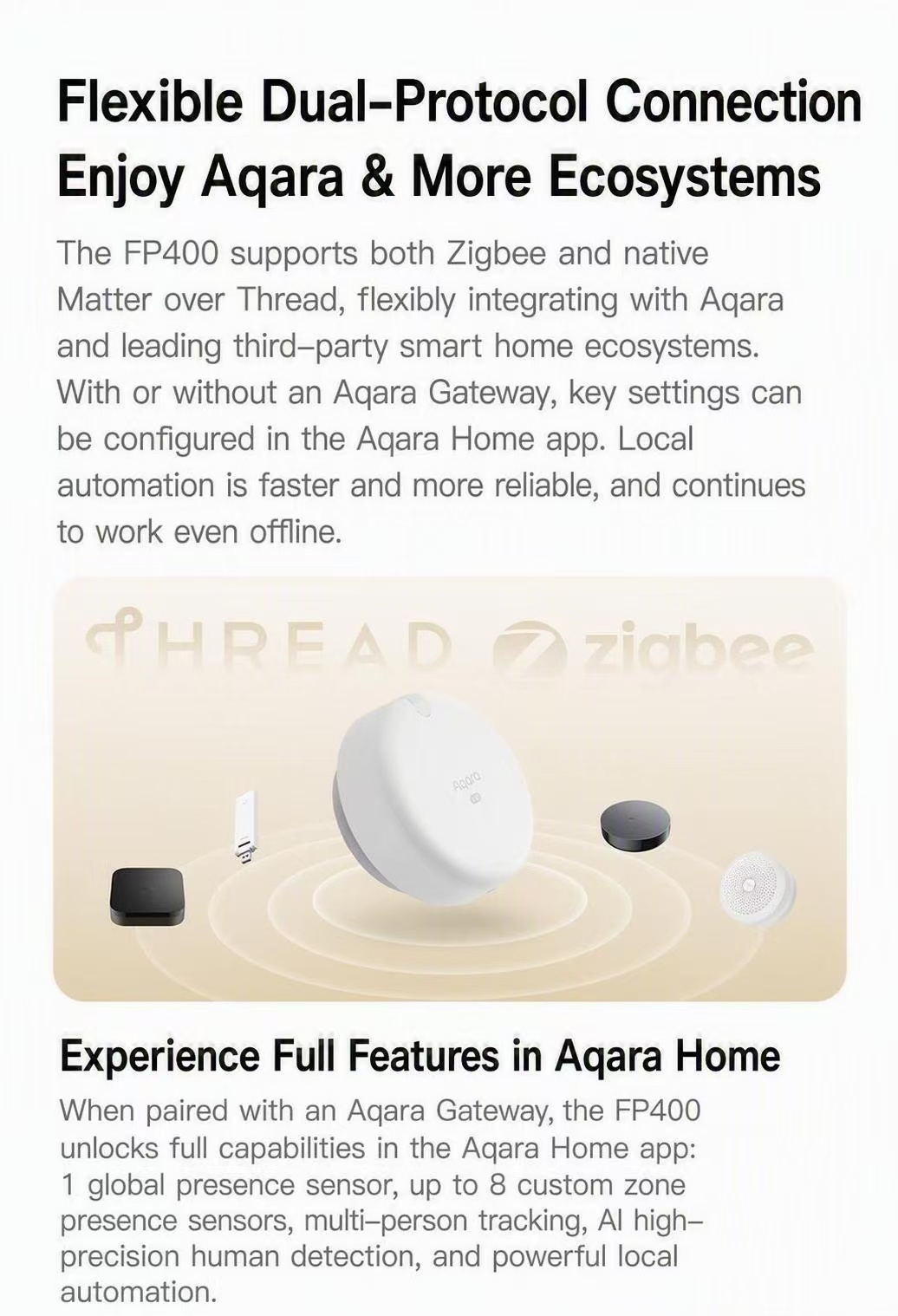 Aqara FP400 AI Millimeter‑Wave - Smart Home Hub Matter ulasan dan harga