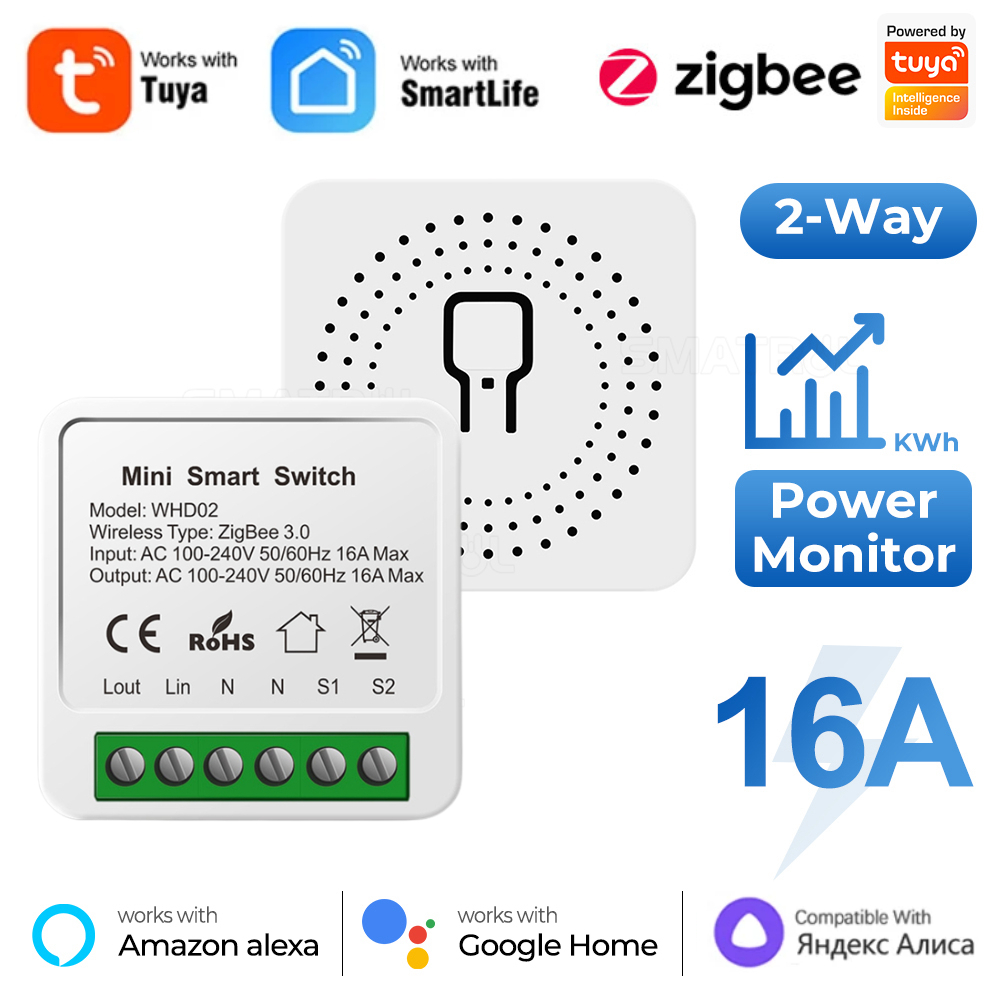 Zigbee / WiFi Smart Switch wit - Smart Home Utilities ulasan dan harga