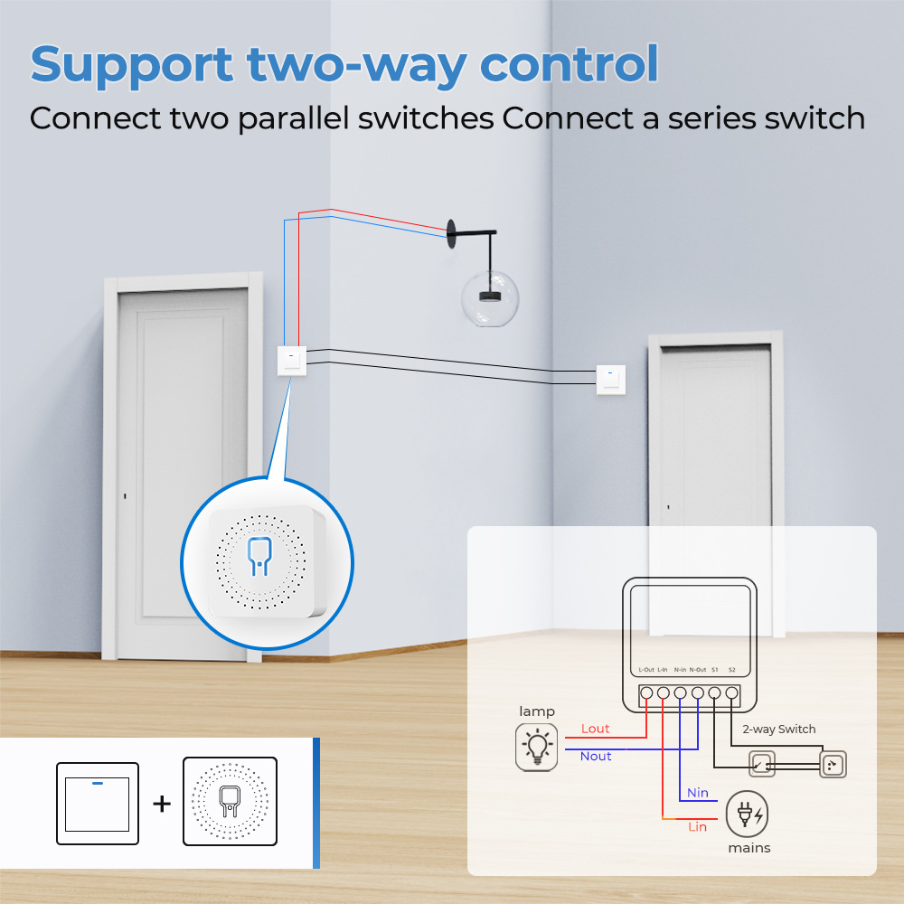 Zigbee / WiFi Smart Switch wit - Smart Home Utilities ulasan dan harga