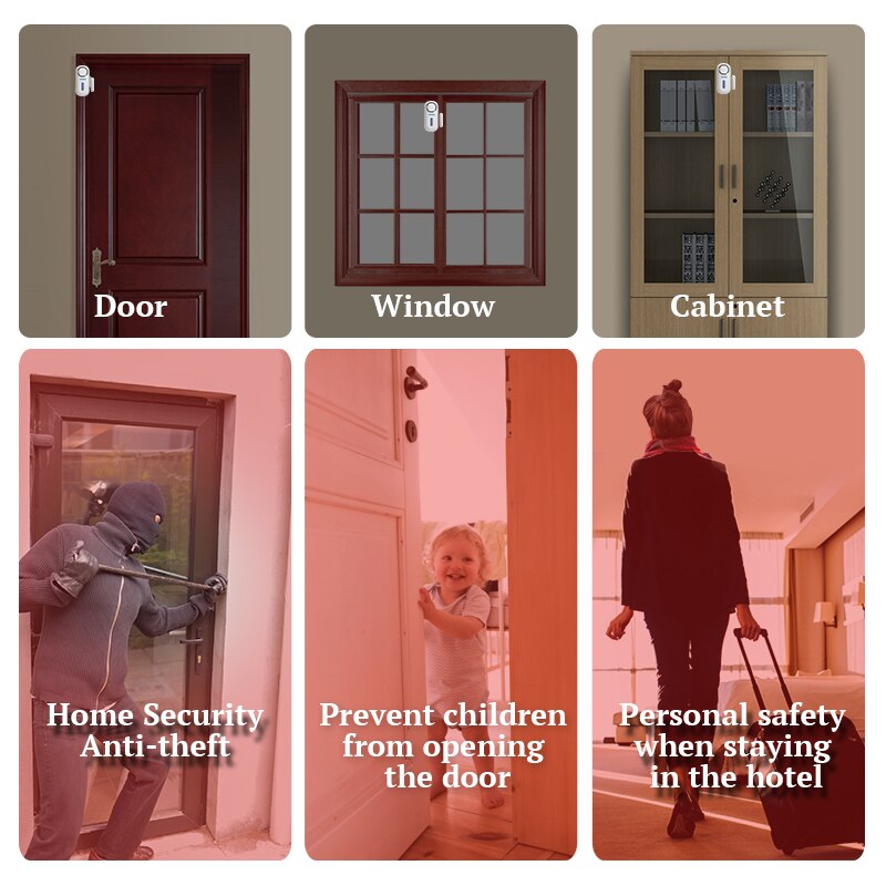 KERUI 120DB Wireless Door/Wind - Smart Home Villa ulasan dan harga
