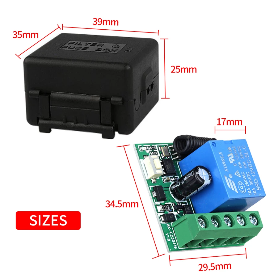 DC12V 1CH 10A Relay Receiver T - Smart Home Villa ulasan dan harga