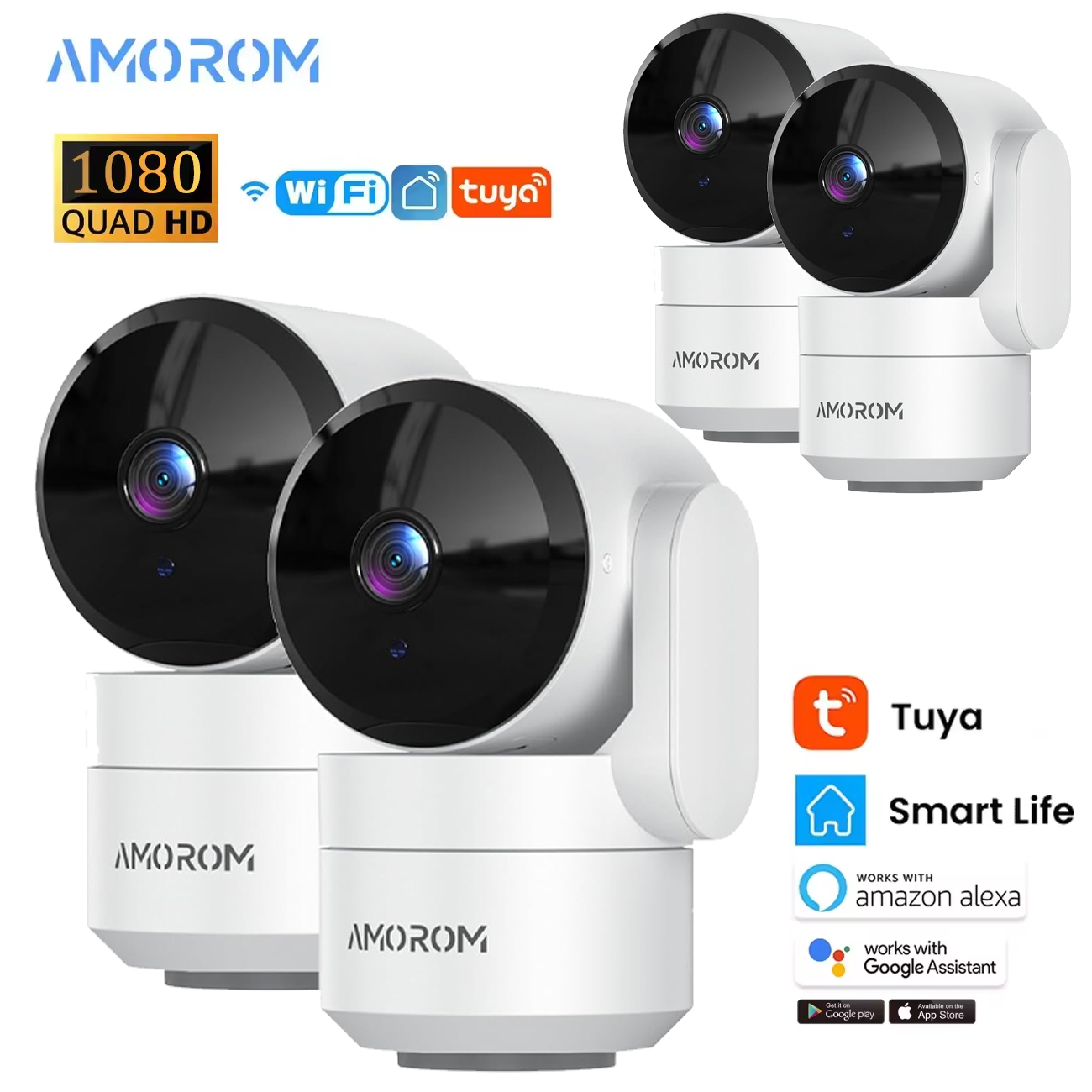 AMOROM 2K Indoor Camera 5/2.4G - Smart Home Battery Camera Ezviz ulasan dan harga