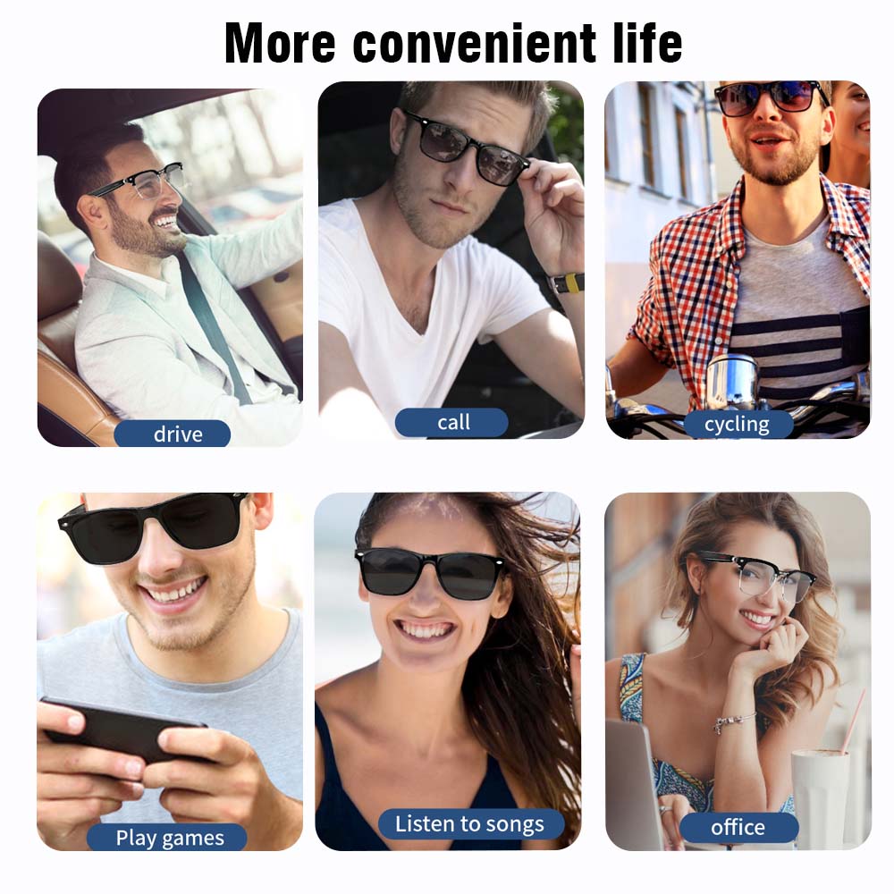 SENBONO E13 Smart Glasses:Blue - Smart Home Speaker ulasan dan harga